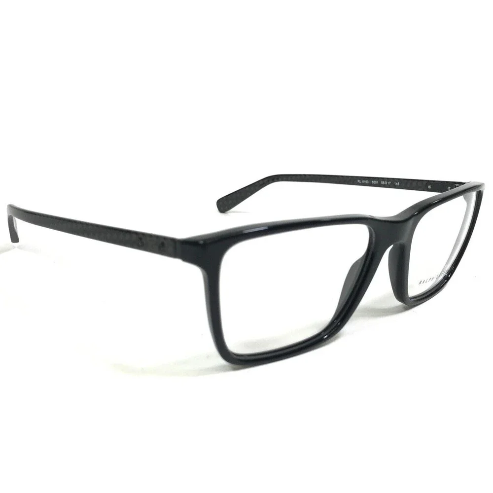 Ralph Lauren Eyeglasses Frames RL6163 5001 Black Gray Carbon Fiber 55-17-145